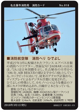 No.18　消防航空隊　消防ヘリ　ひでよし